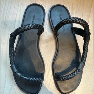 Mari Giudicelli black rope sandals